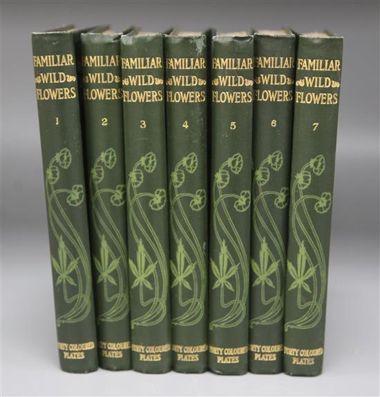 Hume, Frederick Edward - Familiar Wild Flowers, 1st to 7th series, in 7 vols, 8vo, cloth, London 1902-12